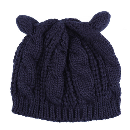 Hand Made 3D Cute Knitted Cat Knitted Hat - Magic Moon Store