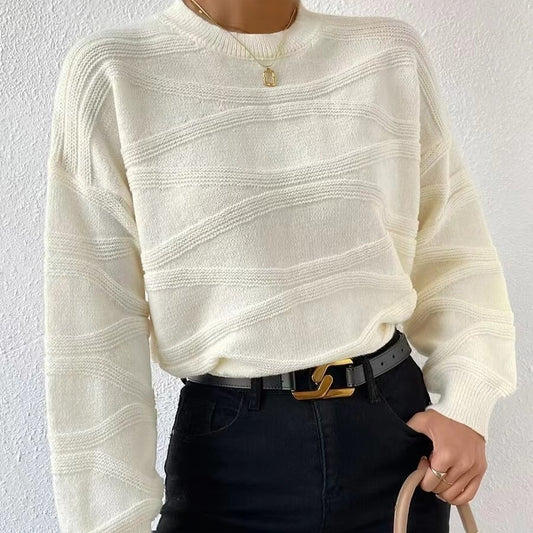 White sweater with waves