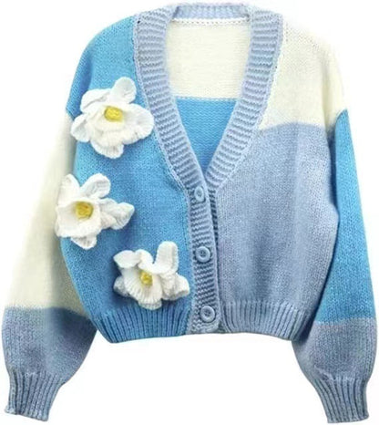 Manual Embroidered Cardigan Coat Sweater - Magic Moon Store