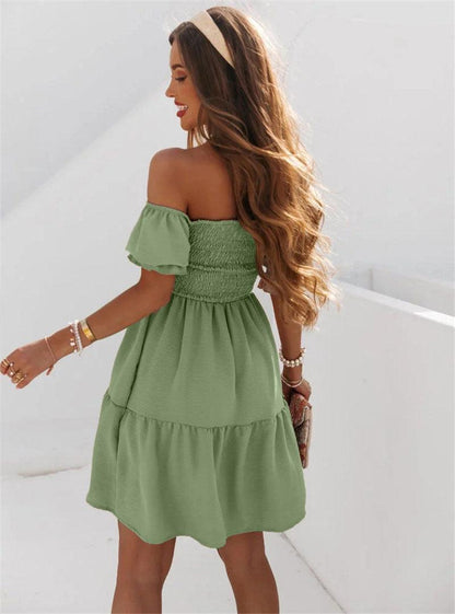 Backless Off shoulder Dress - Magic Moon Store