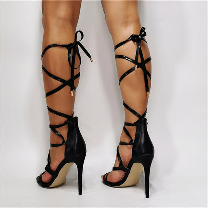 Strappy Roman Stiletto Sandals