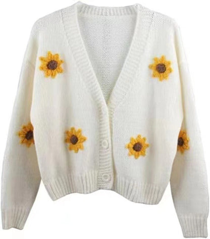 Manual Embroidered Cardigan Coat Sweater - Magic Moon Store