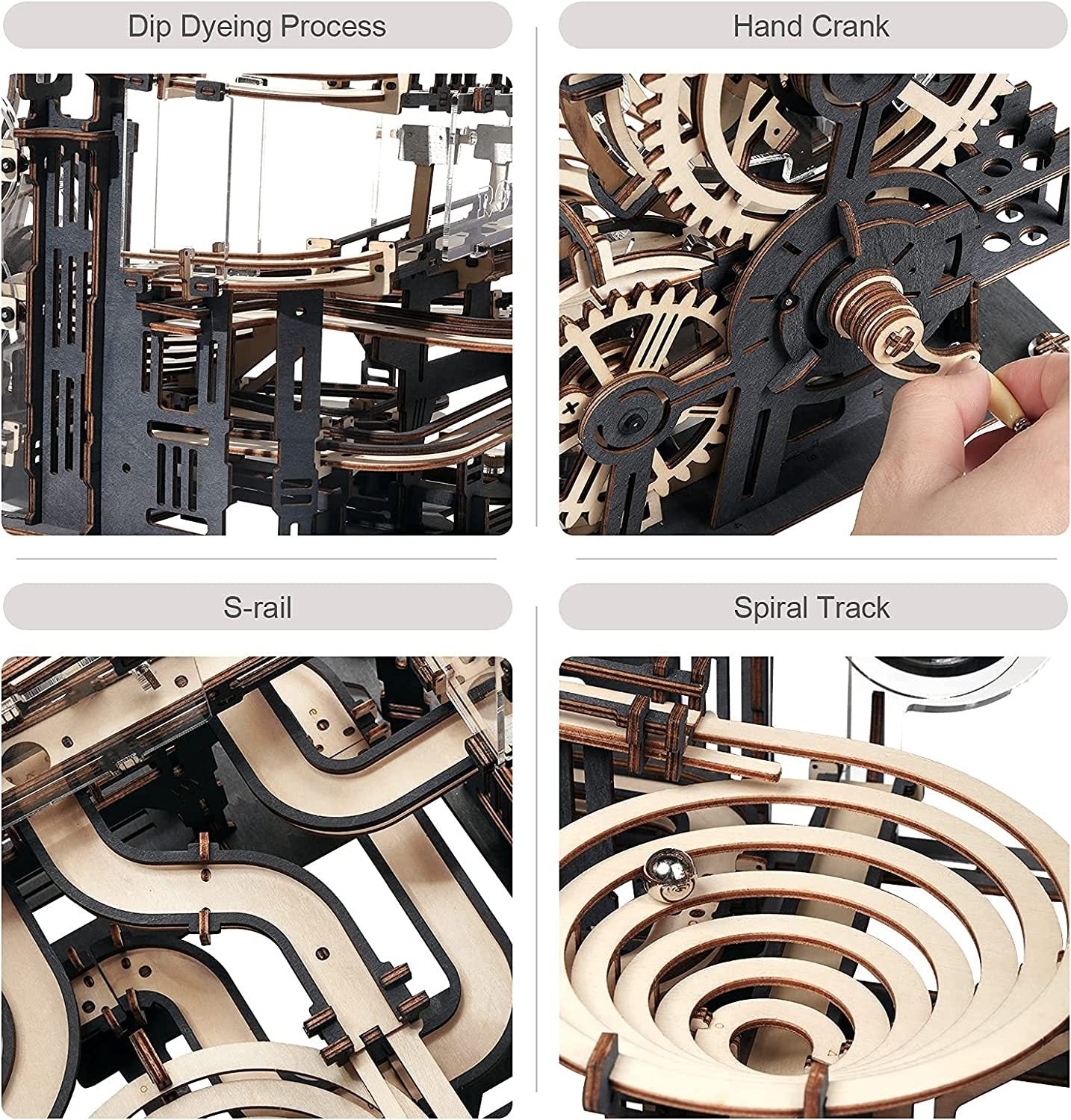 Robotime ROKR Marble Night Cassembly Waterwheel Model