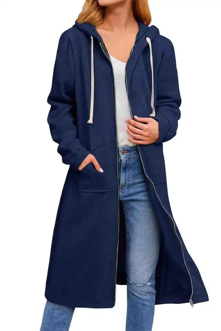 Hooded Jacket with Drawstring