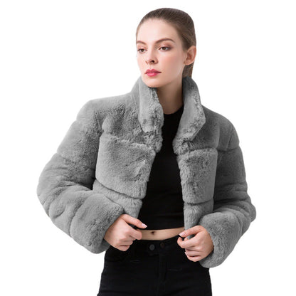 Short Faux Fur Jacket