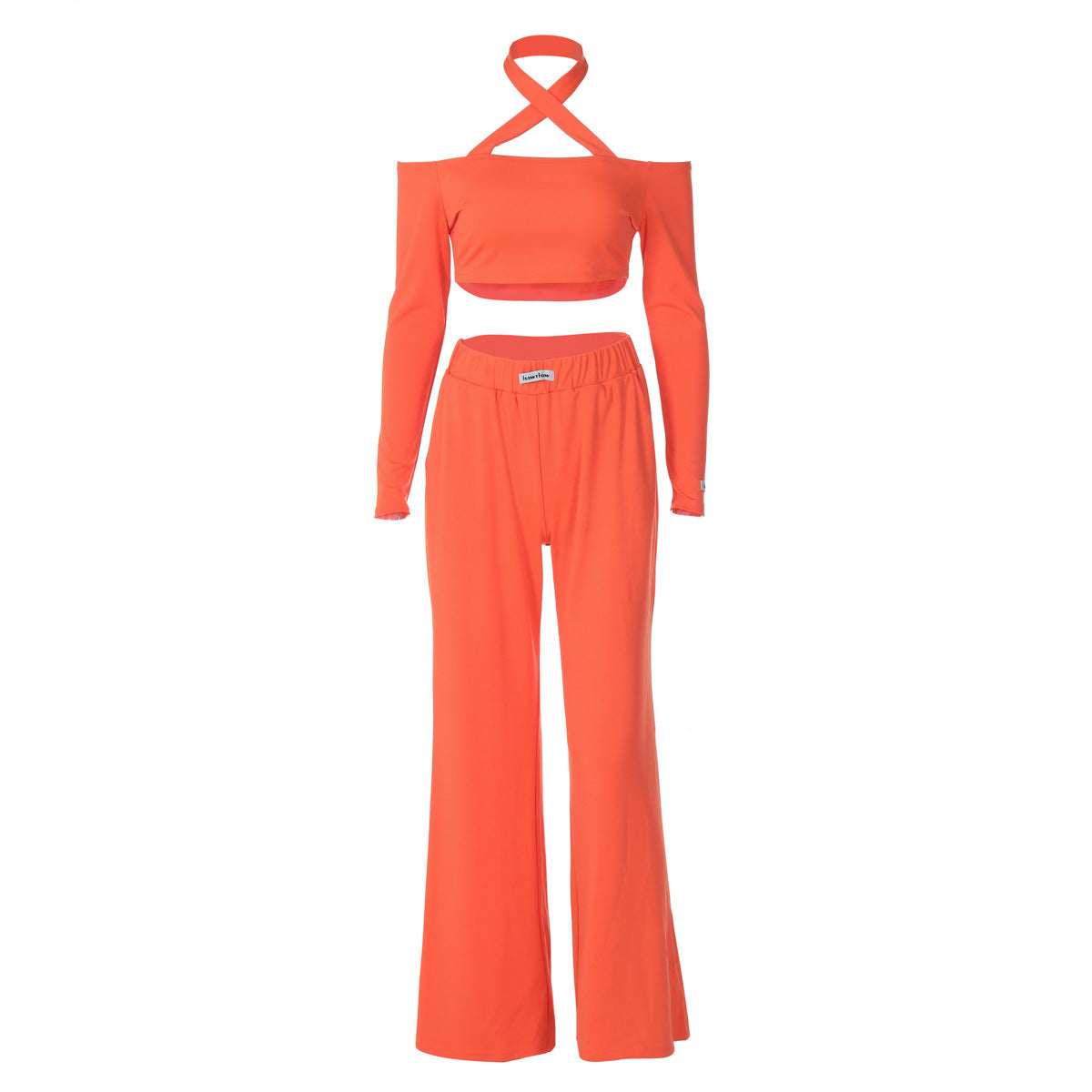 Halter Long Sleeve Top & Pants Set - Magic Moon Store