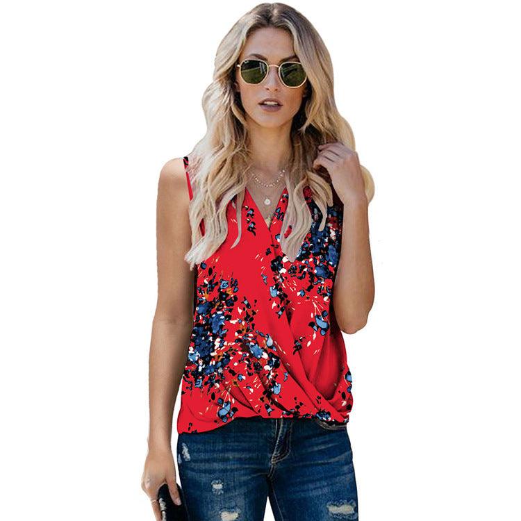 Sleeveless Floral Top - Magic Moon Store