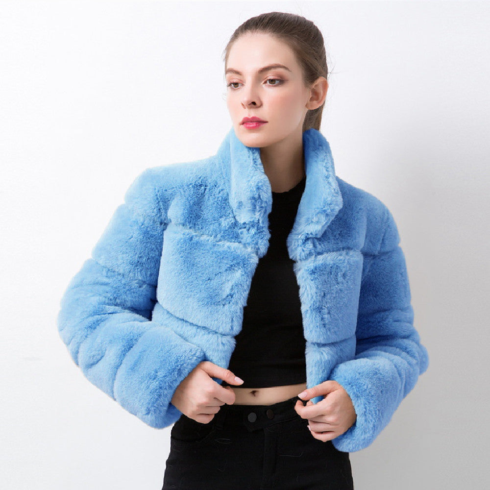 Short Faux Fur Jacket