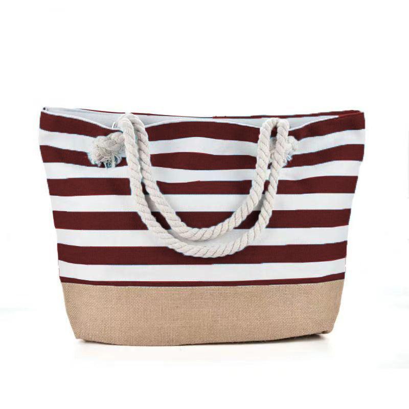 Striped Beach Bag