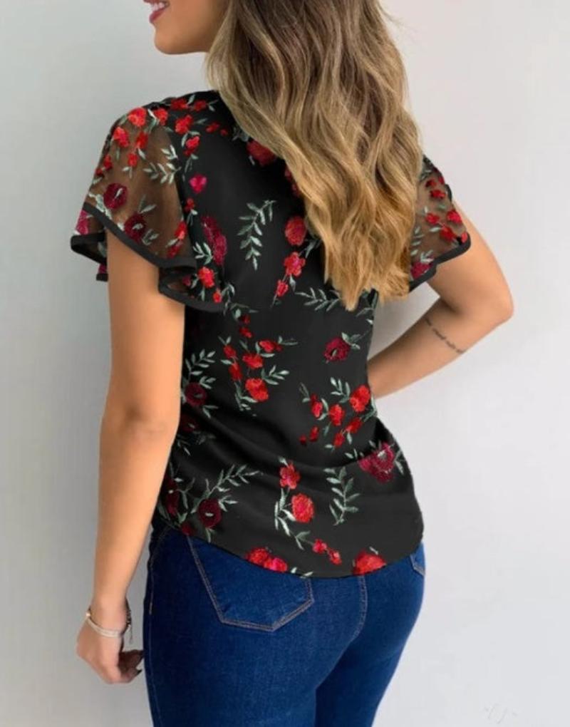 Flower Elegant Blouse