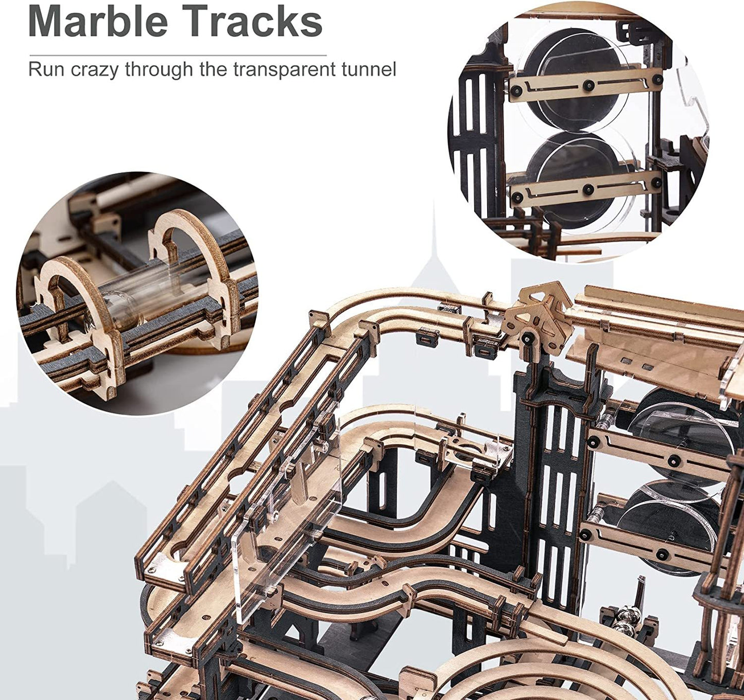 Robotime ROKR Marble Night Cassembly Waterwheel Model