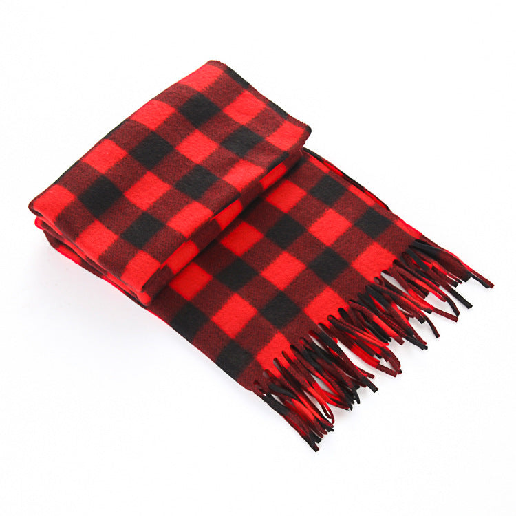 Plaid Plus-sized Thickening Women's Scarf