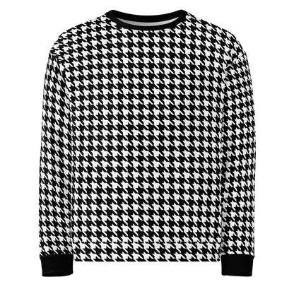 Black Houndstooth Sweatshirt - Magic Moon Store