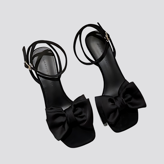 Buckle With Bowknot Stiletto Heel Magic Moon Store