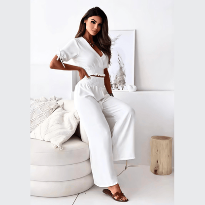 Half Sleeve Top & Trousers Set