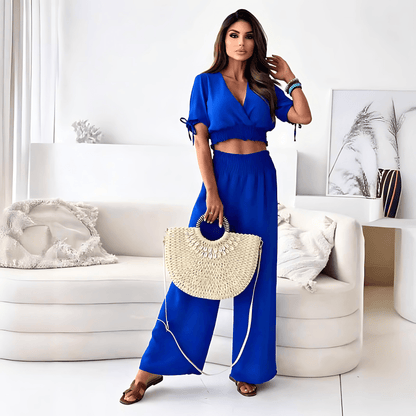 Half Sleeve Top & Trousers Set