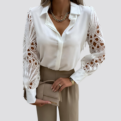 Lace Stitching Shirt Women's Shirt