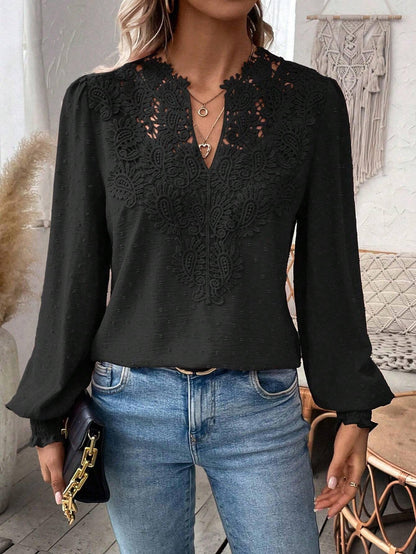 Lace Long Sleeve Blouse