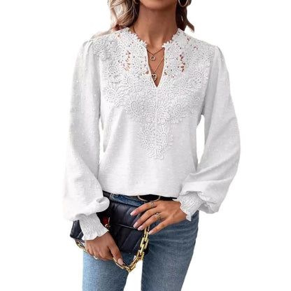 Lace Long Sleeve Blouse