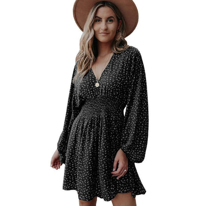 Lauren Dotted Dress - Magic Moon Store