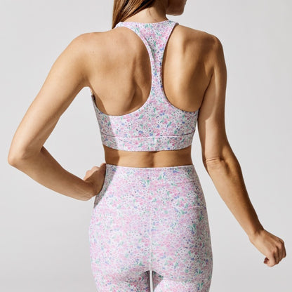 Elastic Breathable Tight Yoga Floral Set