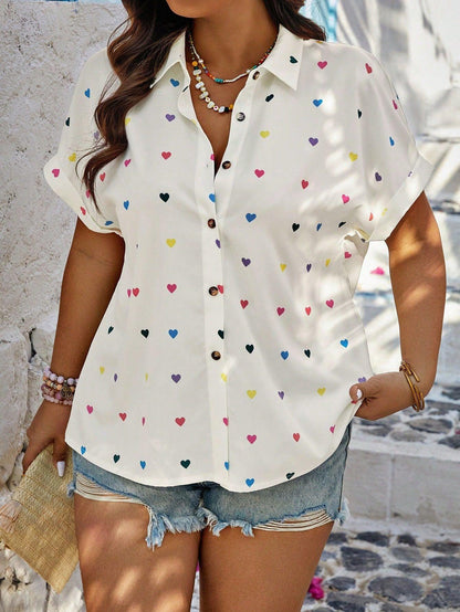 Shirt with Heart print