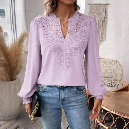 Lace Long Sleeve Blouse