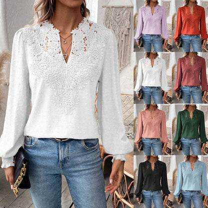 Lace Long Sleeve Blouse