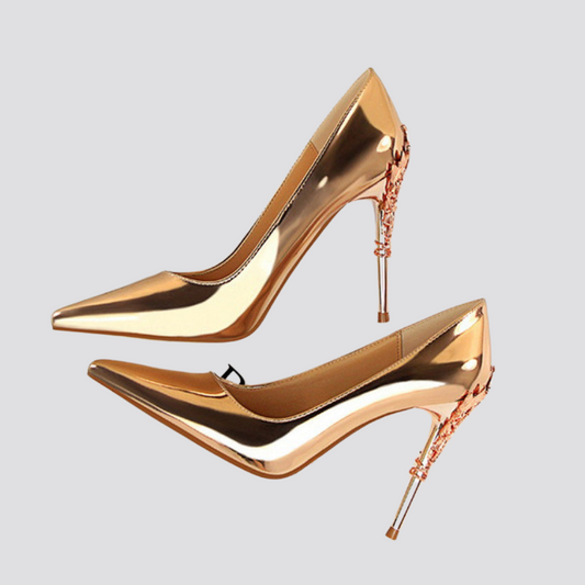 Pointed Toe Stiletto High Heels Luxury