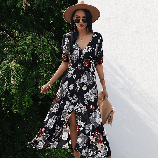 Floral A-Line Dress