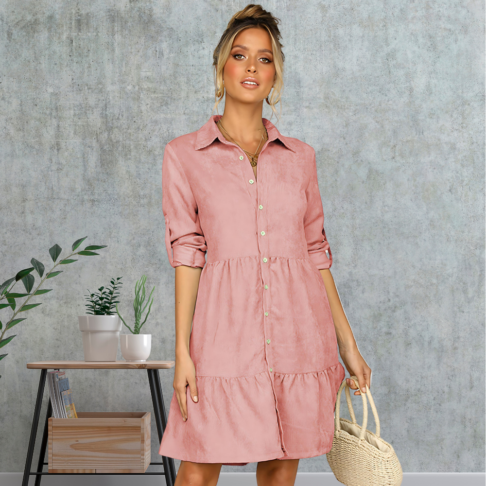 Single Breasted Shirt Dress