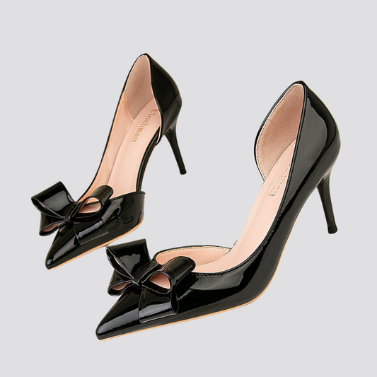 Stiletto-heeled Bow Side Hollow Magic Moon Store