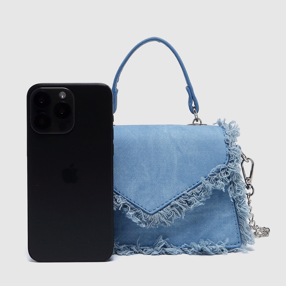 Retro Tassel Denim Mini Crossbody Bag