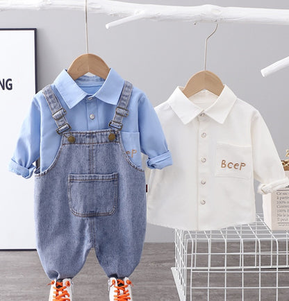 Denim Pants Trendy Cute Western Baby Jumpsuit