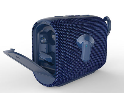 Bluetooth Speaker  Headset Two-in-one Small Square Outdoor