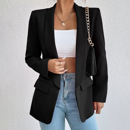 Women's Lapel Blazer Jacket - Magic Moon Store