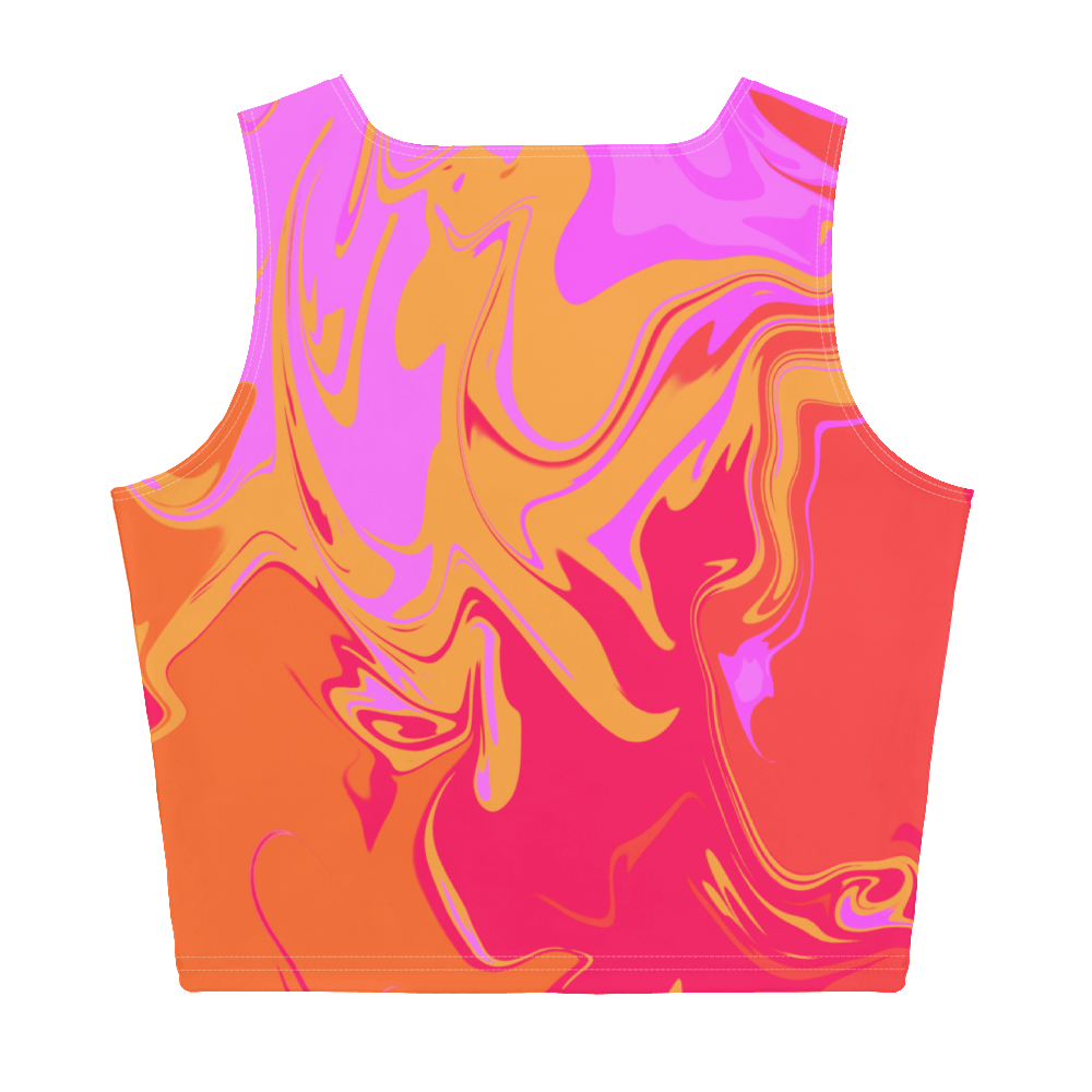 Fire Tye Dye Crop Top - Magic Moon Store