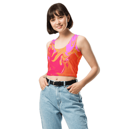 Fire Tye Dye Crop Top - Magic Moon Store