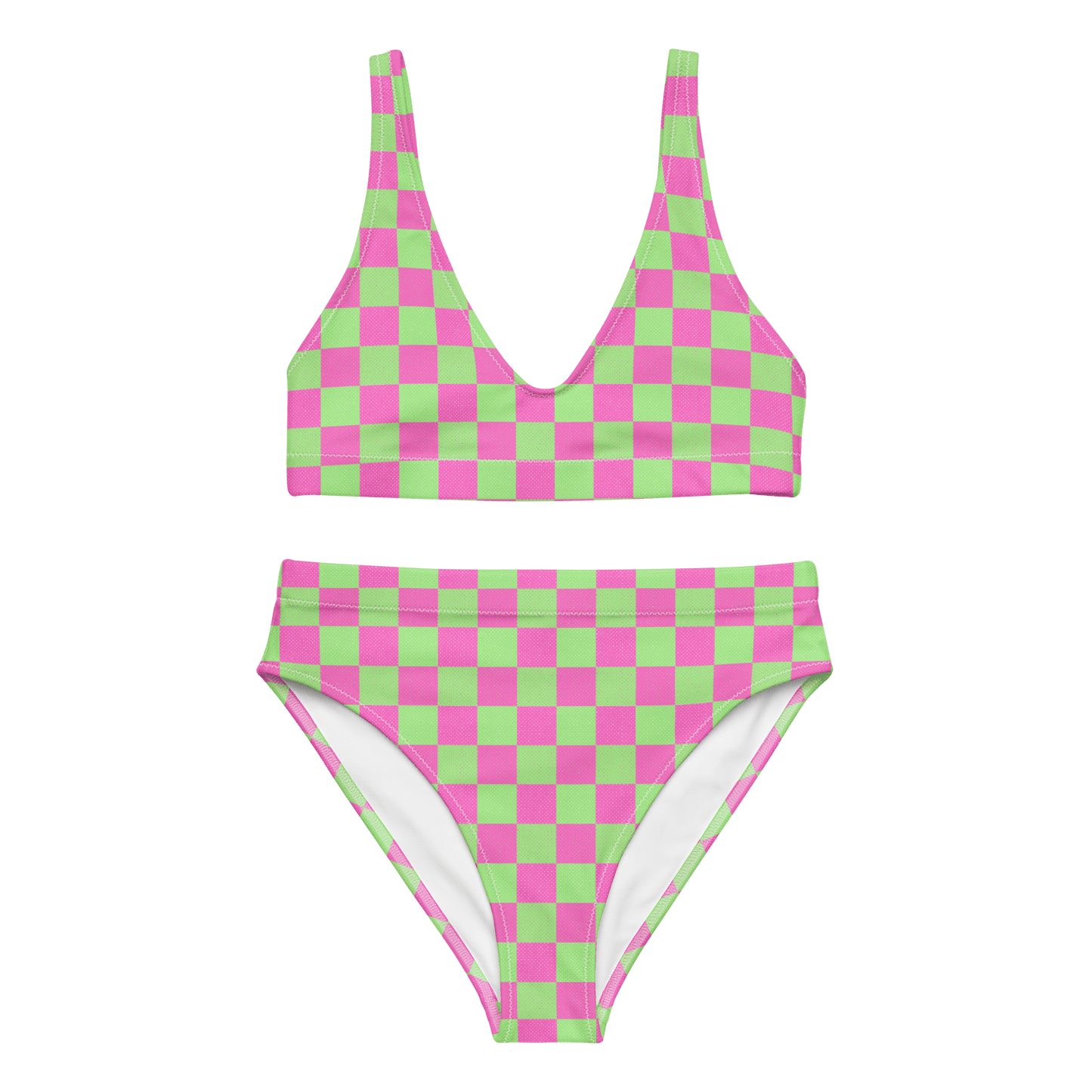 Neon Recycled high-waisted bikini - Magic Moon Store