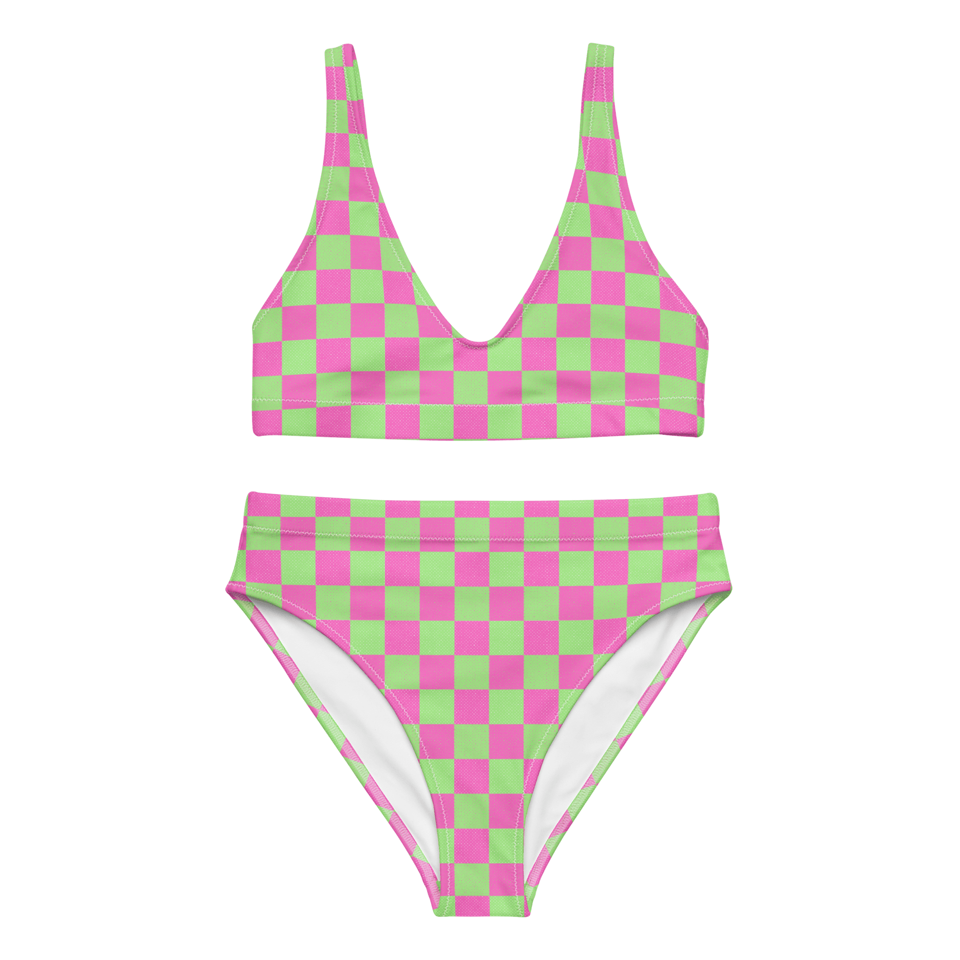 Neon Recycled high-waisted bikini - Magic Moon Store