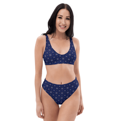 Lucky Blue Recycled High waisted bikini - Magic Moon Store