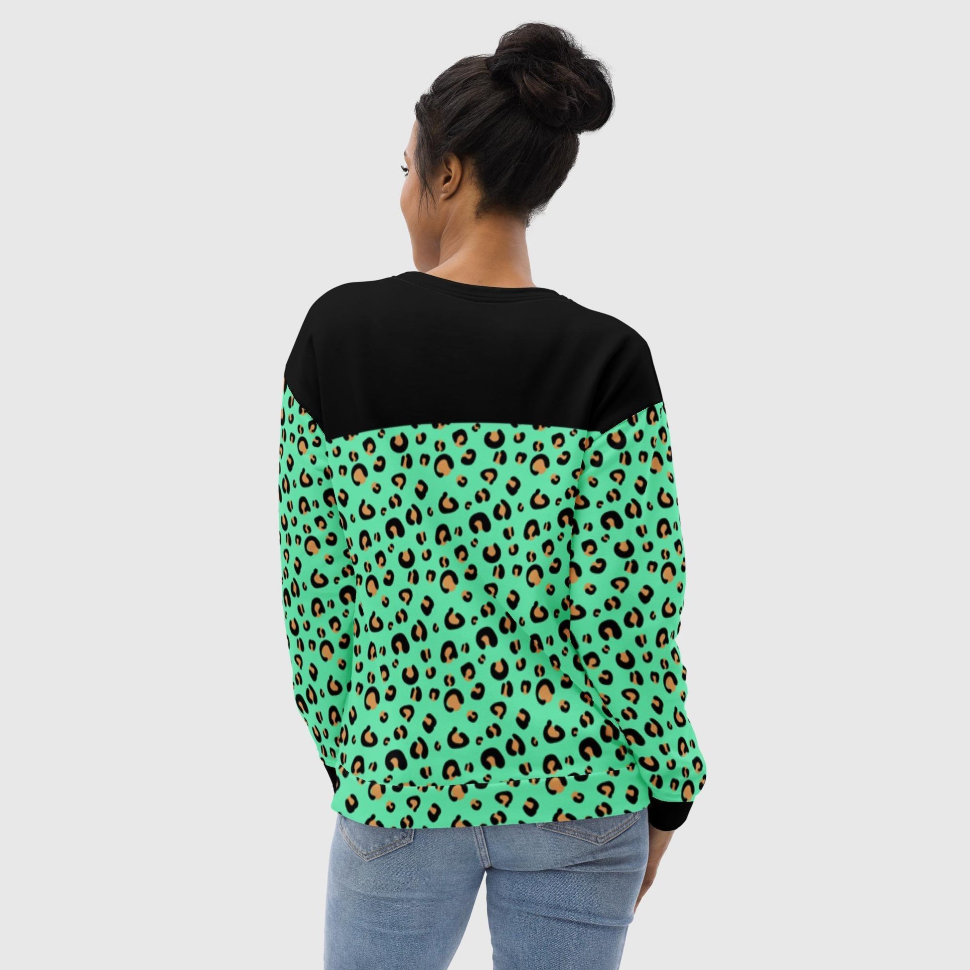 Mint Animal Print Sweatshirt - Magic Moon Store