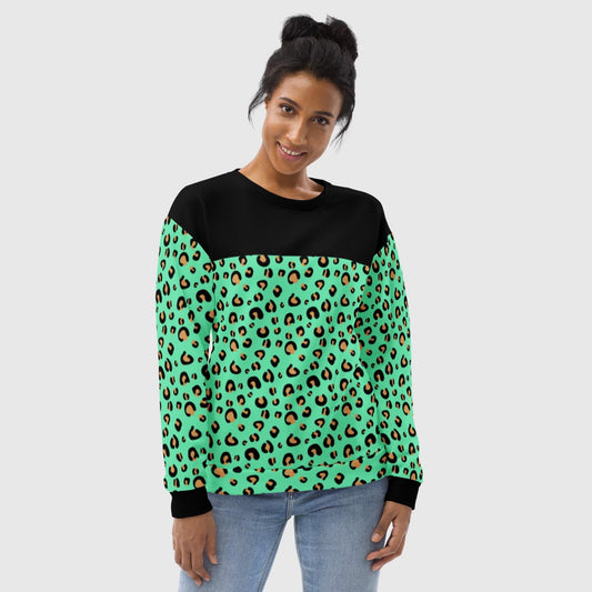 Mint Animal Print Sweatshirt - Magic Moon Store