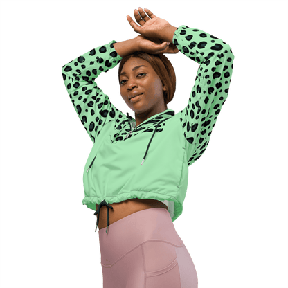 Mint cropped windbreaker - Magic Moon Store