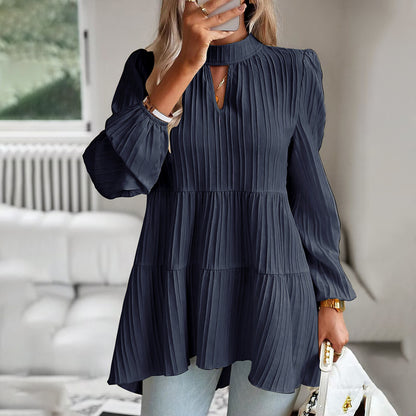 Elegant Long-sleeved Shirt For Women