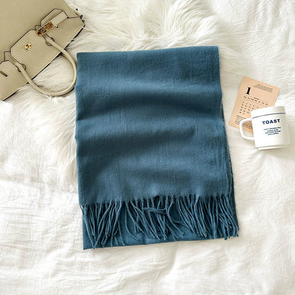 Cashmere Color Solid Warm Scarf - Magic Moon Store