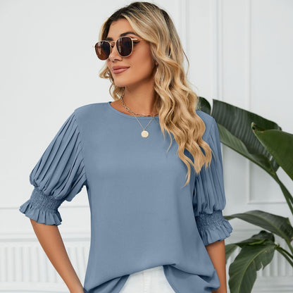 Princess Sleeves Chiffon Blouse