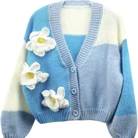 Manual Embroidered Cardigan Coat Sweater - Magic Moon Store