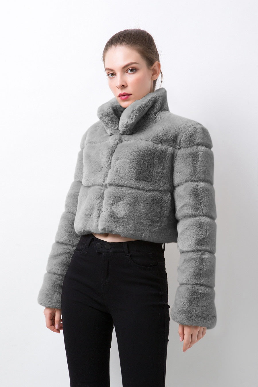 Short Faux Fur Jacket