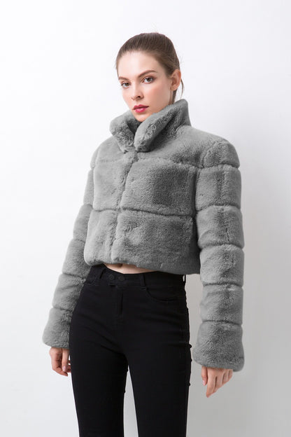 Short Faux Fur Jacket